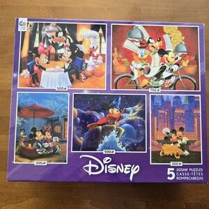 Disney Puzzle Set with Mickey and Friends 5 in 1